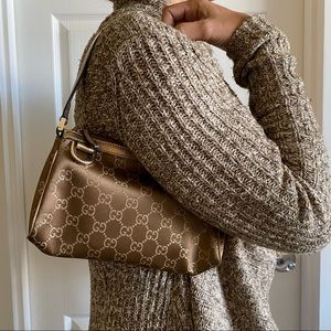 GUCCI GOLD MONOGRAM PURSE